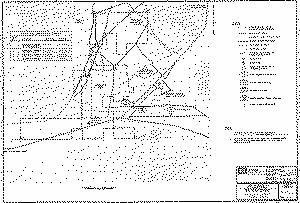 Map of the locations of cultural artifacts at Desert center